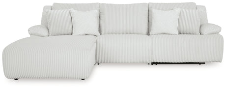 Top Tier Alloy 3-Piece LAF Chaise Reclining Sectional from Ashley - Luna Furniture
