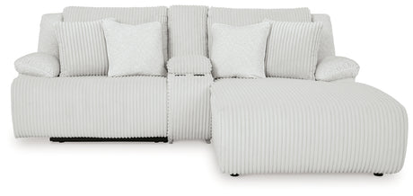 Top Tier Alloy 3-Piece RAF Chaise Reclining Sectional from Ashley - Luna Furniture