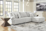 Top Tier Alloy 3-Piece RAF Chaise Reclining Sectional from Ashley - Luna Furniture