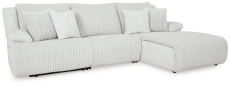 Top Tier Alloy 3-Piece RAF Chaise Reclining Sectional from Ashley - Luna Furniture