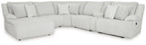 Top Tier Alloy 6-Piece LAF Chaise Reclining Sectional from Ashley - Luna Furniture