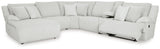 Top Tier Alloy 6-Piece LAF Chaise Reclining Sectional from Ashley - Luna Furniture