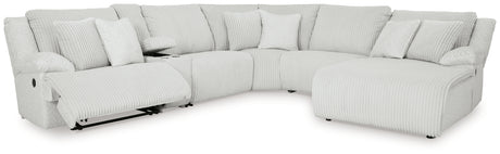Top Tier Alloy 6-Piece RAF Chaise Reclining Sectional from Ashley - Luna Furniture