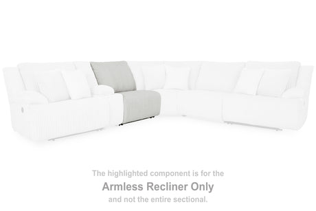 Top Tier Alloy Armless Recliner from Ashley - Luna Furniture