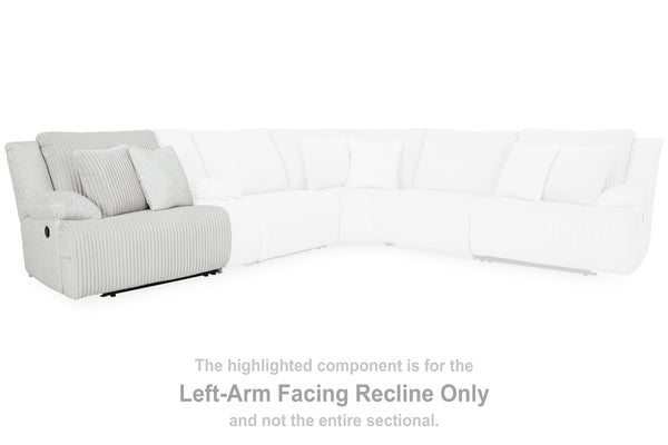 Top Tier Alloy Left-Arm Facing Recliner