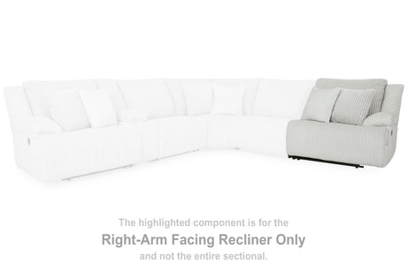 Top Tier Alloy Right-Arm Facing Recliner from Ashley - Luna Furniture