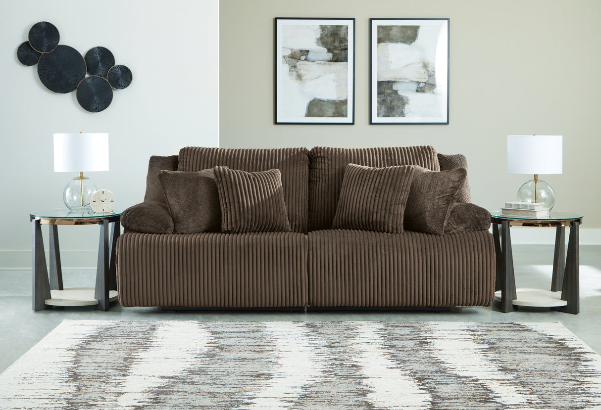 Top Tier Chocolate 2-Piece Reclining Loveseat from Ashley - Luna Furniture