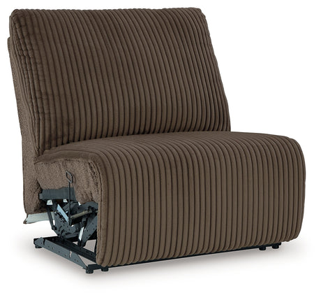 Top Tier Chocolate 3-Piece RAF Chaise Reclining Sectional from Ashley - Luna Furniture