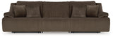 Top Tier Chocolate 3-Piece Sectional Sofa from Ashley - Luna Furniture