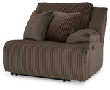 Top Tier Chocolate 4-Piece LAF Chaise Reclining Sectional from Ashley - Luna Furniture