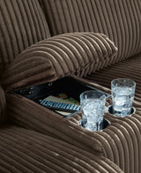 Top Tier Chocolate 6-Piece Sectional with Recliner from Ashley - Luna Furniture