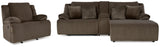 Top Tier Chocolate Sofa and Recliner from Ashley - Luna Furniture
