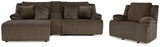 Top Tier Chocolate Sofa and Recliner from Ashley - Luna Furniture