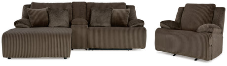 Top Tier Chocolate Sofa and Recliner from Ashley - Luna Furniture