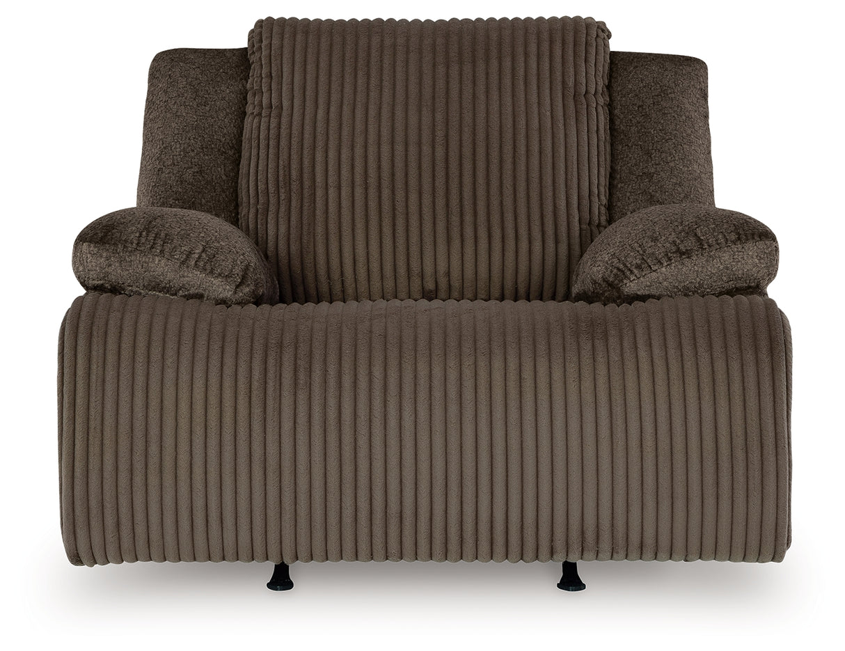 Top Tier Chocolate Sofa and Recliner from Ashley - Luna Furniture