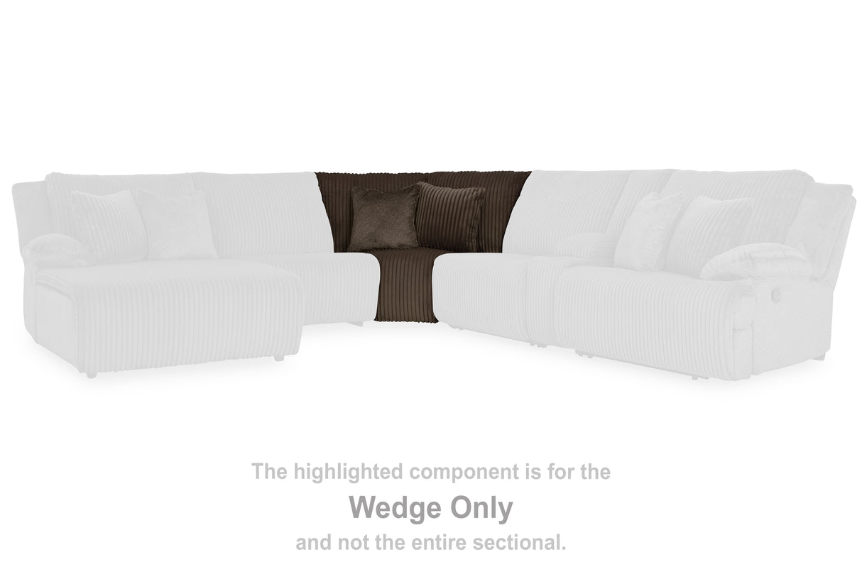 Top Tier Chocolate Wedge from Ashley - Luna Furniture