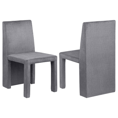 Tordera Gray Velvet Upholstered Side Chair, Set of 2 from Coaster - Luna Furniture