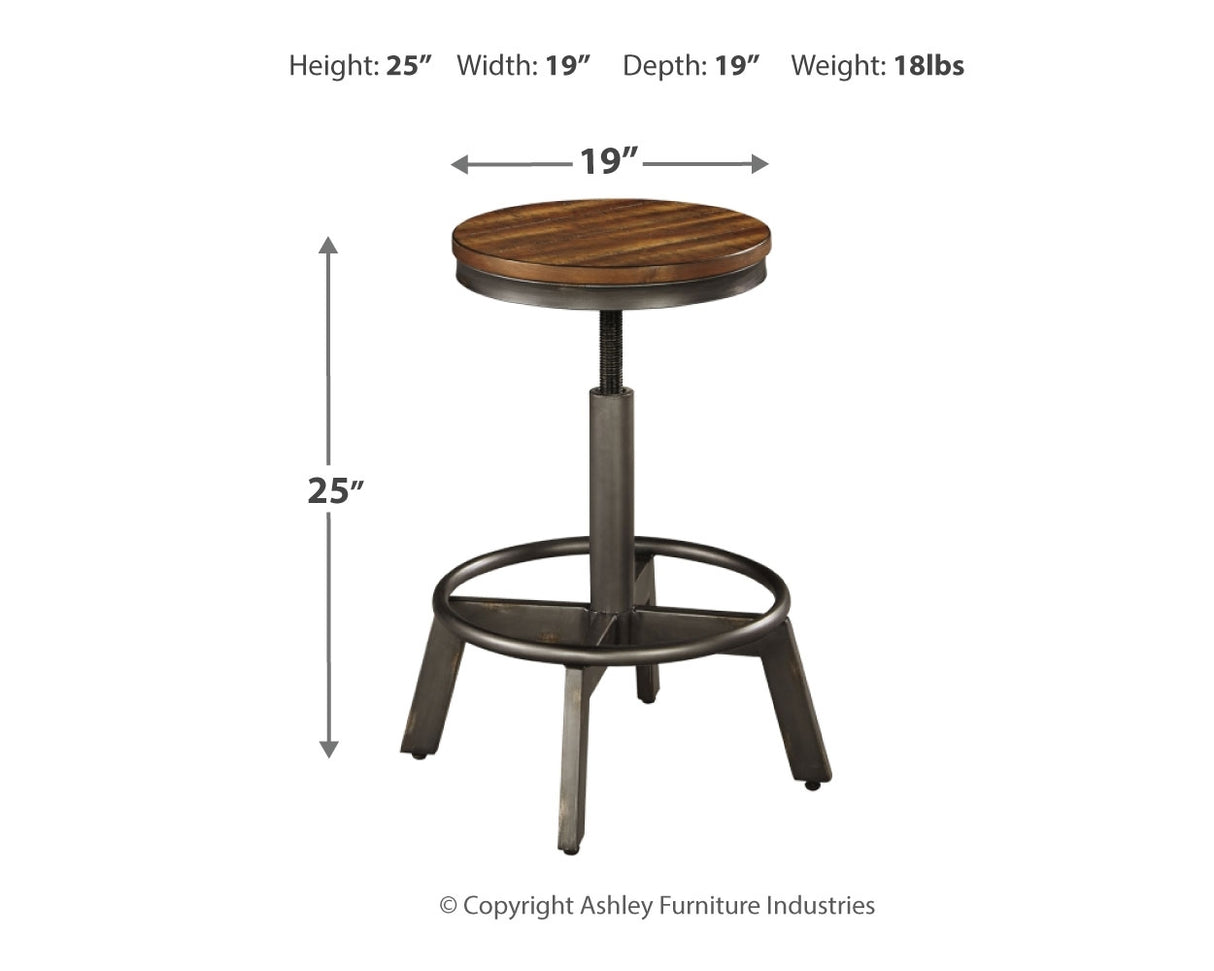 Torjin 2-Piece Bar Stool in Brown/Gray from Ashley - Luna Furniture