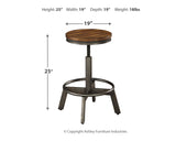 Torjin 2-Piece Bar Stool in Brown/Gray from Ashley - Luna Furniture