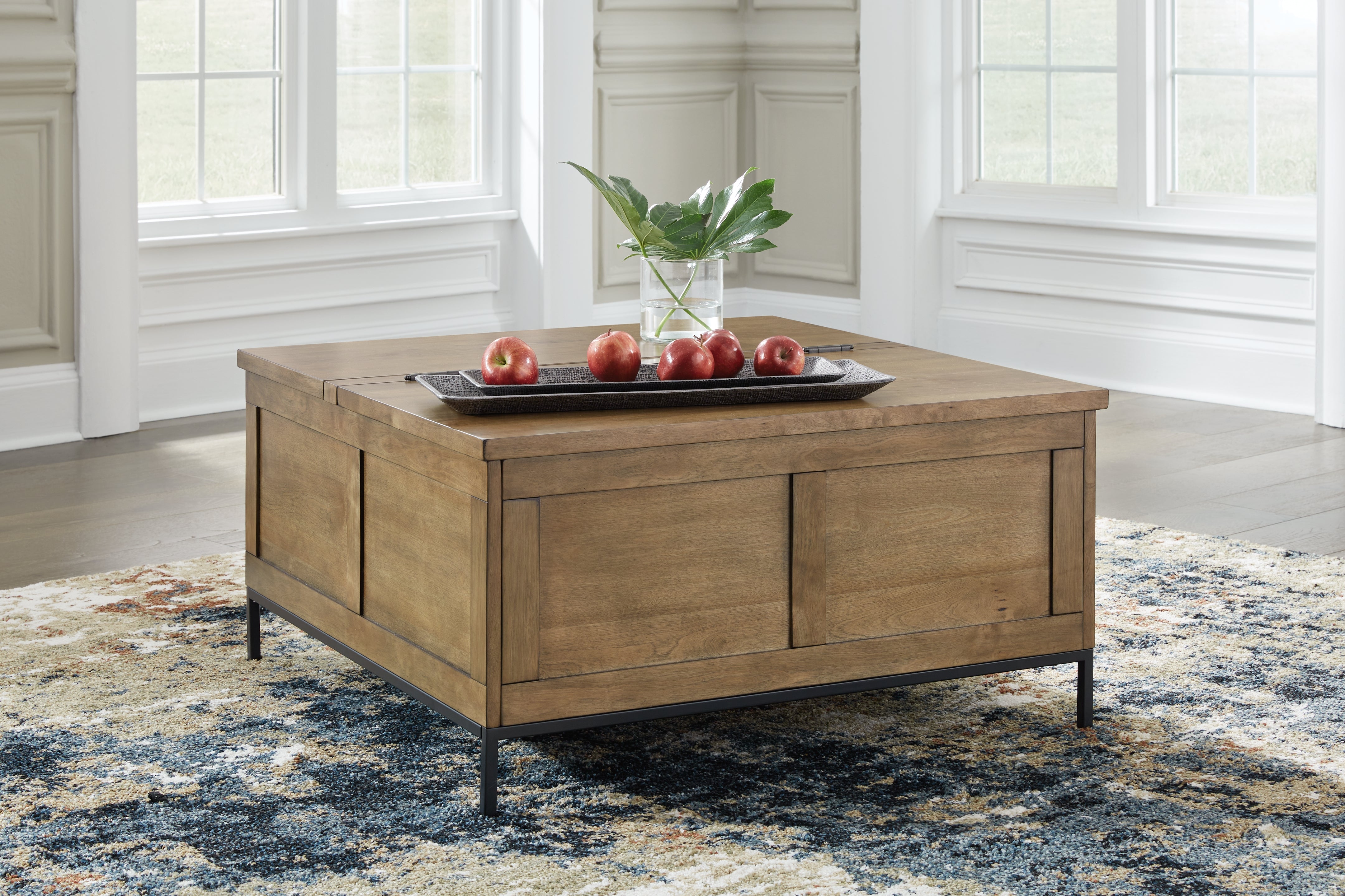 Ashley Torlanta Brown Lift-Top Coffee Table - Luna Furniture