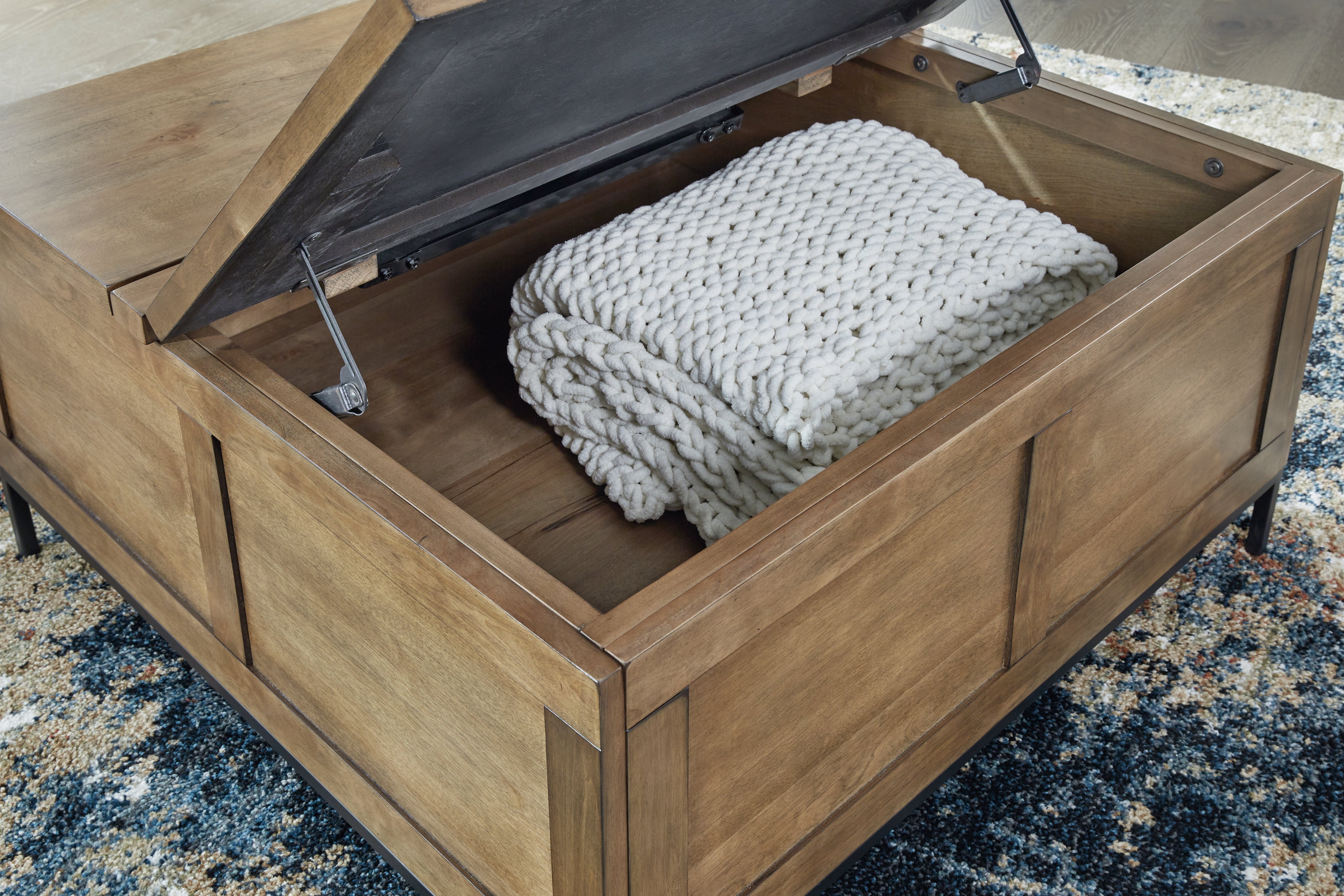 Ashley Torlanta Brown Lift-Top Coffee Table - Luna Furniture