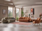 Toscana Stationary 4 Seater in Green from Furnia - Luna Furniture