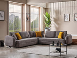 Toscana Gray Modular Sectional from Furnia - Luna Furniture
