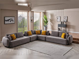 Toscana Gray Modular Sectional from Furnia - Luna Furniture
