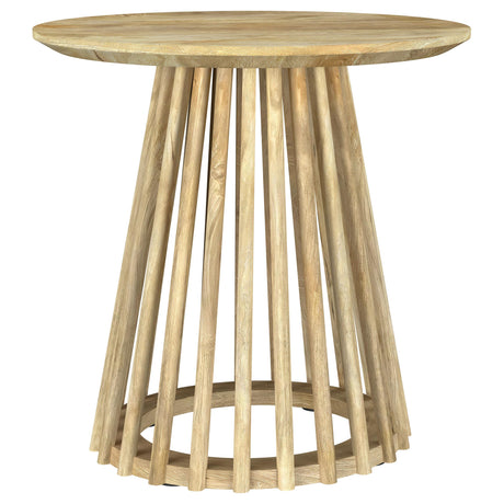 Touhy Natural Mango 3-Piece Round Coffee and End Table Set from Coaster - Luna Furniture