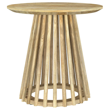 Touhy Natural Mango 3-Piece Round Coffee and End Table Set from Coaster - Luna Furniture