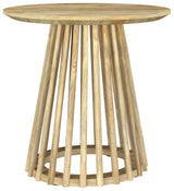 Touhy Natural Mango Round Solid Wood End Table from Coaster - Luna Furniture