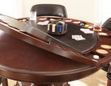 Tournament Game Table and Chairs, 6-Piece, Black(Table & 4 Side Chairs) from Steve Silver - Luna Furniture