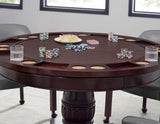 Tournament Game Table and Chairs, 6-Piece, Gray(Table & 4 Chairs) from Steve Silver - Luna Furniture