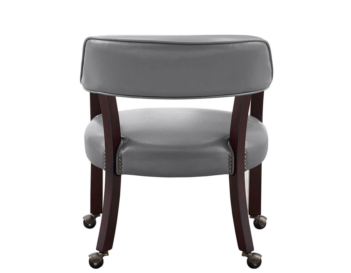 Tournament Arm Chair w/Casters, Gray, Set of 2 from Steve Silver - Luna Furniture