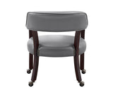 Tournament Arm Chair w/Casters, Gray, Set of 2 from Steve Silver - Luna Furniture