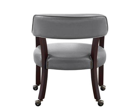 Tournament Arm Chair w/Casters, Gray, Set of 2 from Steve Silver - Luna Furniture