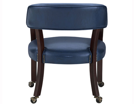 Tournament Arm Chair w/Casters, Navy, Set of 2 from Steve Silver - Luna Furniture
