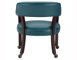 Tournament Arm Chair w/Casters, Teal, Set of 2 from Steve Silver - Luna Furniture