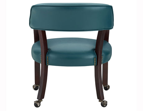 Tournament Arm Chair w/Casters, Teal, Set of 2 from Steve Silver - Luna Furniture