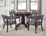 Tournament Arm Chair w/Casters, Gray, Set of 2 from Steve Silver - Luna Furniture