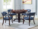 Tournament Arm Chair w/Casters, Navy, Set of 2 from Steve Silver - Luna Furniture