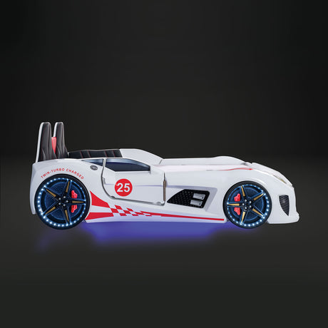 Trackster White Bed from Furniture of America - Luna Furniture