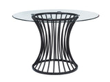 Tracy Light Gray Round Dining Set from Crown Mark - Luna Furniture