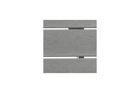 Transville Gray/White Outdoor Counter Height Dining Table with 4 Barstools from Ashley - Luna Furniture