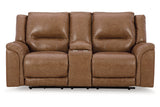 Trasimeno Caramel Power Reclining Living Room Set from Ashley - Luna Furniture