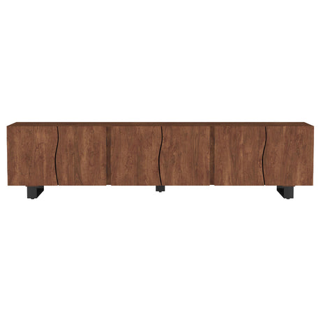 Trask Mango Brown 86-inch Wood TV Stand Media Console from Coaster - Luna Furniture