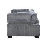 Traverse Gray Corduroy 2-Piece Loveseat from Homelegance - Luna Furniture