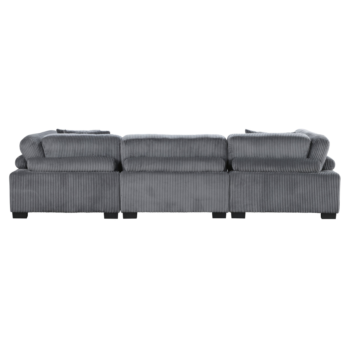 Traverse Gray Corduroy 3-Piece Sofa from Homelegance - Luna Furniture