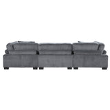 Traverse Gray Corduroy 3-Piece Sofa from Homelegance - Luna Furniture