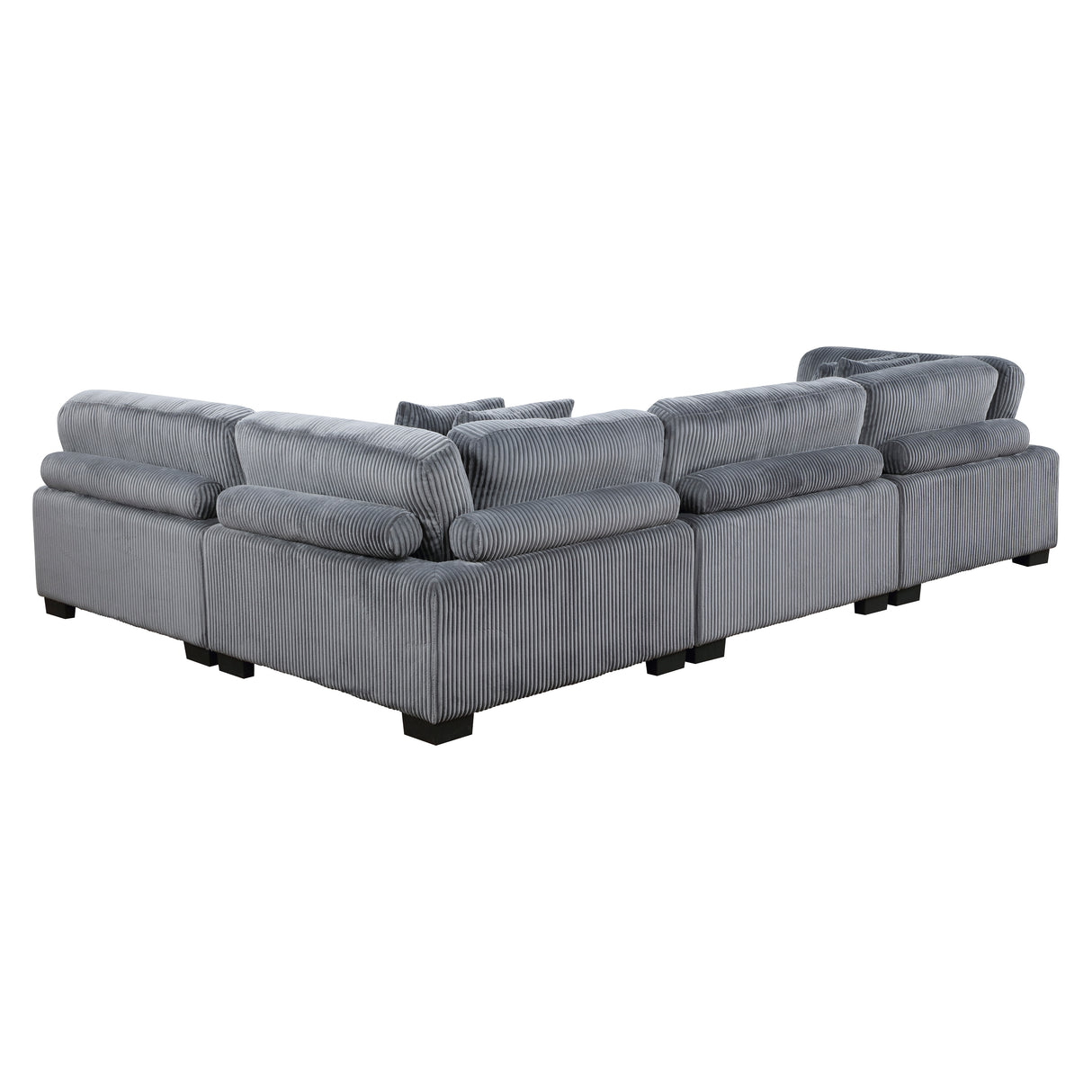 Traverse Gray Corduroy 4-Piece Modular Sectional from Homelegance - Luna Furniture